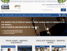 Tablet Screenshot of everythingwingchun.com